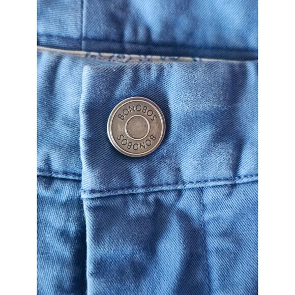 Bonobos Men's Slim Teal Blue Chino Preppy Golf Flat Front Pants Size 30x32 A0012 - Picture 2 of 6